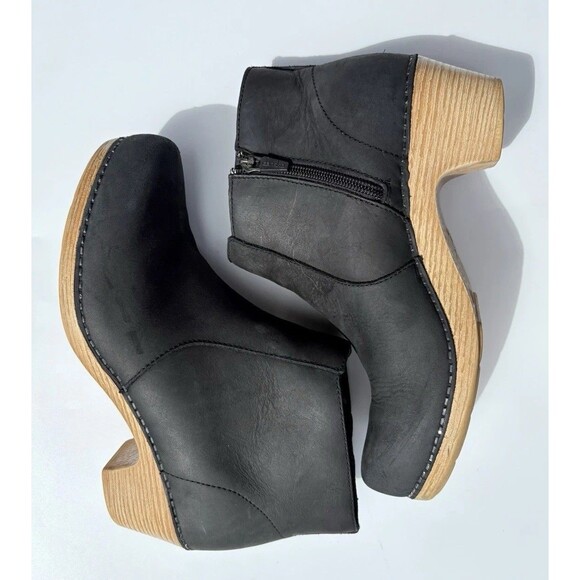 Dansko Maria Black Nubuck Boots EU 38 - Picture 7 of 10